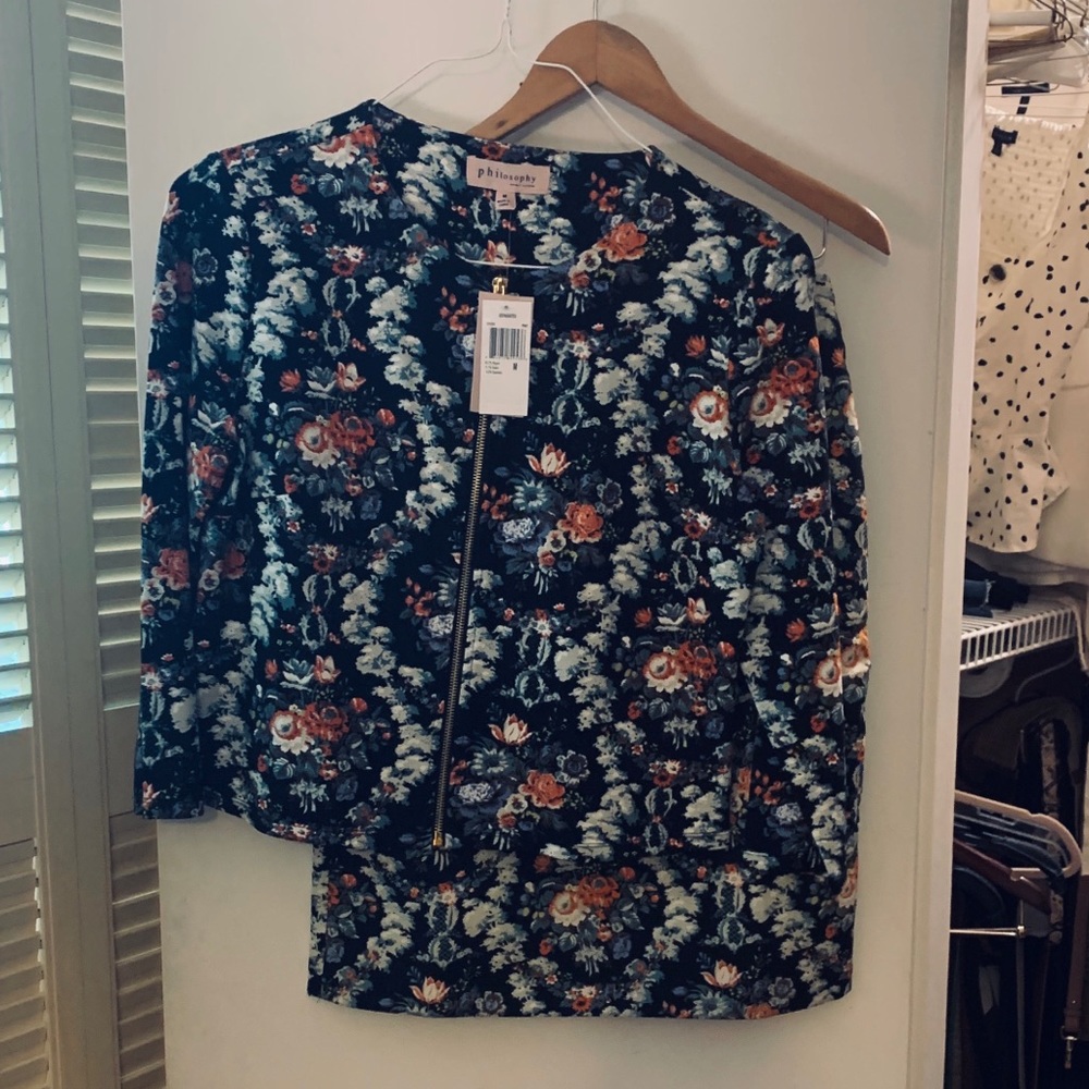 Philosophy 2 Piece Floral Suit, new with tags